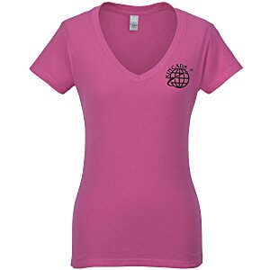 Tultex Fine Jersey V-Neck T-Shirt - Ladies' - Colors Main Image