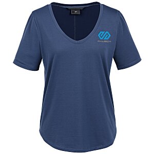 Jersey Stretch Relaxed Scoop Tee - Ladies Main Image