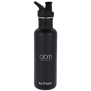 Klean Kanteen Classic Stainless Bottle with Sport Cap - 27 oz. - Laser Engraved Main Image