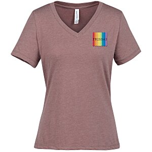 Bella+Canvas Relaxed V-Neck T-Shirt - Ladies' - Heathers - Embroidered Main Image