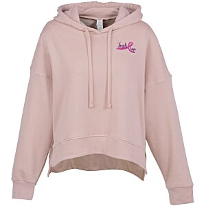 Alternative Washed Terry Hooded Sweatshirt - Ladies' - Embroidered Main Image