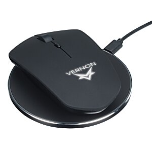 SCX Light-Up Logo Wireless Mouse with Wireless Charger Main Image