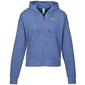 District Perfect Tri Iconic Fleece 1/2-Zip Pullover Hoodie - Ladies' - Embroidery Main Image