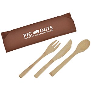 Bamboo 3-Piece Cutlery Set Main Image