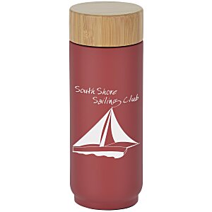 Tigard Vacuum Bottle with Bamboo Lid - 16 oz. Main Image