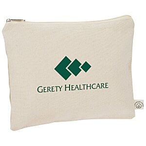 Organic Cotton Zippered  Pouch Main Image