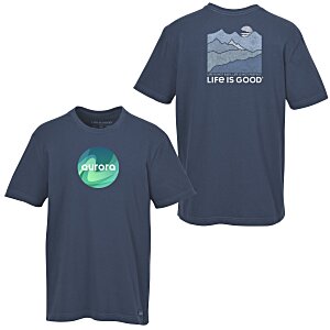 Life is Good Crusher Tee - Men's - Full Color - Colors - Mountains Main Image