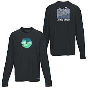 Life is Good Crusher Long Sleeve Tee - Men's - Full Color - Mountains Main Image
