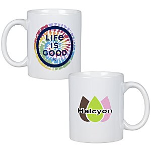 Life is Good Coffee Mug – 11 oz. - Full Color - Tie-Dye Main Image