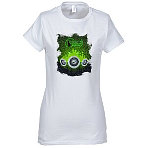 Gildan Softstyle T-Shirt - Ladies' - White - Full Color Main Image