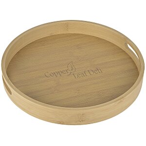 Bamboo Serving Tray with Handles Main Image