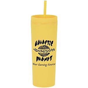 Dash Soft-Touch Acrylic Tumbler with Straw - 17 oz. Main Image