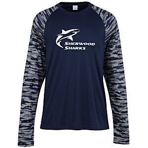 Camo Colorblock Long Sleeve T-Shirt Main Image