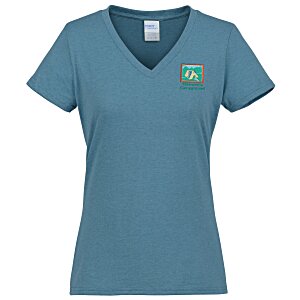 Port & Company Tri-Blend V-Neck T-Shirt - Ladies' - Embroidered Main Image