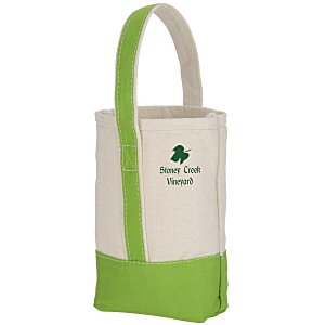 Two Bottle Cotton Canvas Wine Tote Main Image