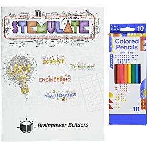Stemulate Puzzle & Coloring Book - Set Main Image