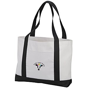 Large Polyester Boat Tote - Embroidered Main Image
