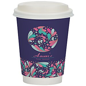 Full Color Insulated Paper Cup with Lid - 12 oz. Main Image