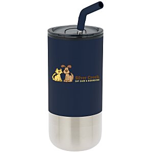 Lagom Tumbler with Stainless Straw - 16 oz. - Full Color Main Image