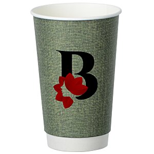 Ridge Full Color Insulated Paper Cup - 16 oz. Main Image