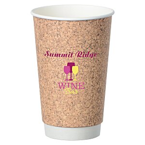 Cork Full Color Insulated Paper Cup - 16 oz. Main Image