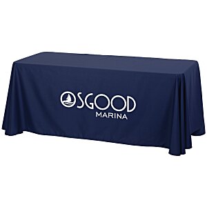 Hemmed Closed-Back Poly/Cotton Table Throw - 6' - 24 hr Main Image