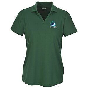 Lightweight Performance Split V-Neck Polo - Ladies' Main Image