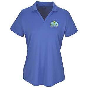 Mini-Pique Performance Split V-Neck Polo - Ladies' Main Image