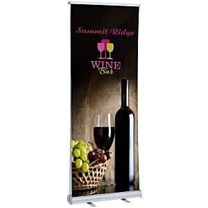 Economy Retractable Double-Sided Banner Display - 31-1/2" Main Image