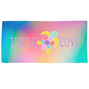 Full Color Microfiber Terry Beach Towel Main Image