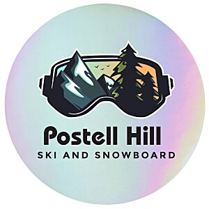 Holographic Sticker - Circle - 3-1/2" Main Image