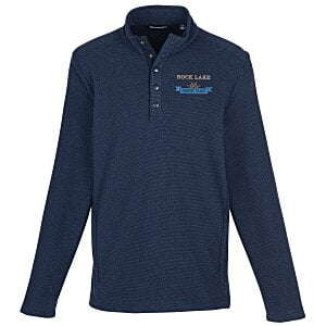 Cutter & Buck Hunt's Point Textured Fleece Snap Pullover - Men's Main Image