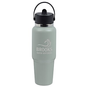 Hydro Flask Wide Mouth Travel Bottle with Flex Straw Cap - 32 oz. - Laser Engraved Main Image