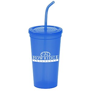 Brilliantly Bent Straw Tumbler - 22 oz. - 24 hr Main Image