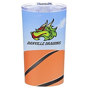 Basketball Full Color Travel Tumbler - 20 oz. Main Image