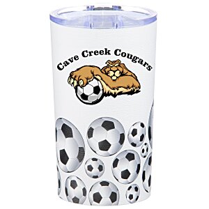 Soccer Full Color Travel Tumbler - 20 oz. Main Image
