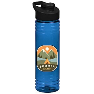 Halcyon Water Bottle with Flip Carry Lid - 24 oz. - Full Color Main Image