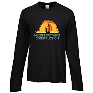 Hanes Cool-Dri Cotton Touch Long Sleeve T-Shirt - Full Color Main Image