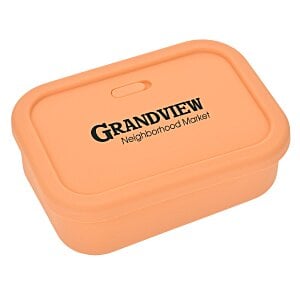 Silicone Rectangle Food Container with Air Valve - 24 oz. Main Image