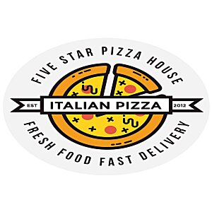 Full Color Sticker - Oval - 2" x 3" - 24 hr Main Image