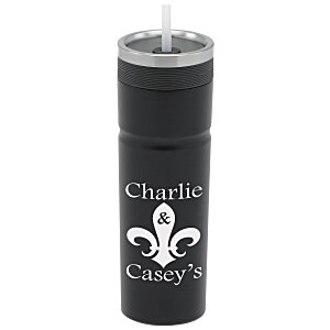 Veil Vacuum Tumbler with Straw - 20 oz. - 24 hr Main Image