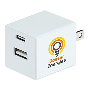 Square USB Wall Charger - USBC - 24 hr Main Image