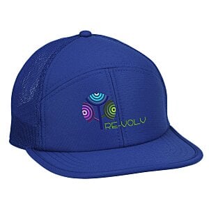 Seven Panel Flat Bill Outdoor Cap Main Image