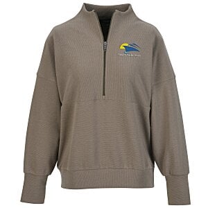 Ottoman Rib 1/4-Zip Pullover - Ladies' Main Image