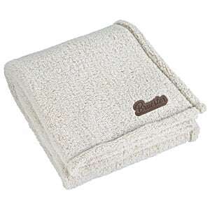Cozy Sherpa Blanket - Laser Engraved Patch Main Image