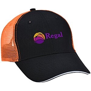 Roadster Sandwich Bill Trucker Cap - Full Color Main Image
