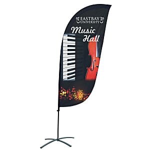 Indoor Value Feather Sail Sign - 7 1/2 Feet - One Sided Main Image