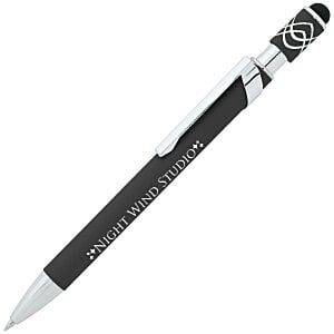 Simple Spinner Soft Touch Stylus Gel Metal Pen - 24 hr Main Image