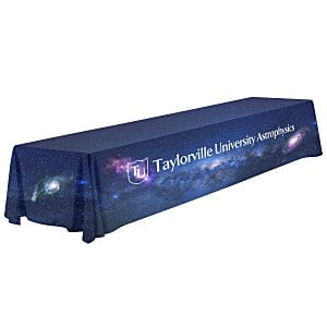 Serged Open-Back Polyester Table Throw - 16 feet - Full Color Main Image