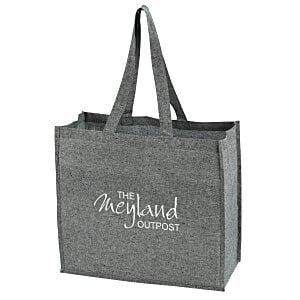 Structured Cotton Shopper Tote with Interior Lamination - 24 hr Main Image